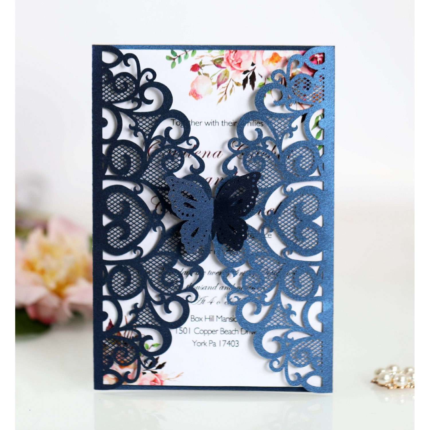 Butterfly Invitation Card Valentine's Day Greeting Card Marriage Invitation Card Laser Cut